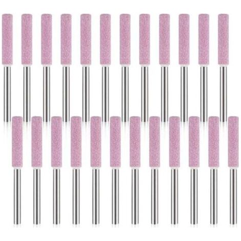 Packung mit 24 Kettensägen-Schärfsteinen, 3 x 4,8 mm Polier- und Schleifwerkzeug