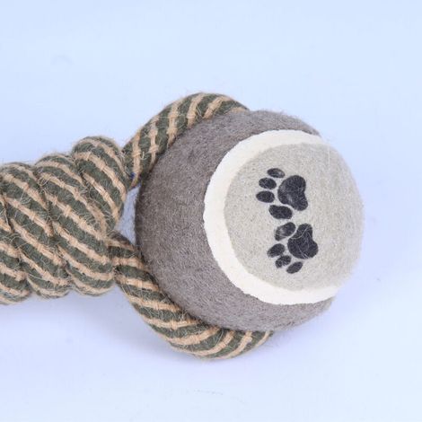 giocattolo per cani in corda con pallina indistruttibile da masticare per cuccioli, cani di piccola, media e grande taglia. (1/4)