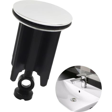 1 Pièces Bouchons de vidange,Bouchon Lavabo Universel,40mm,Bouchon de Lavabo Réglable,pour éviers de Cuisine et de Salle de Bains,Constitué de Laiton,avec Joint Caoutchouc (1/5)