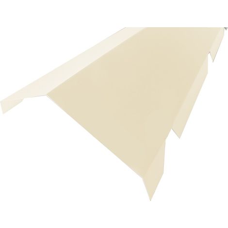 Colmo dentato doppio per tetto in acciaio 1045 - L 2100mm - Beige 1015