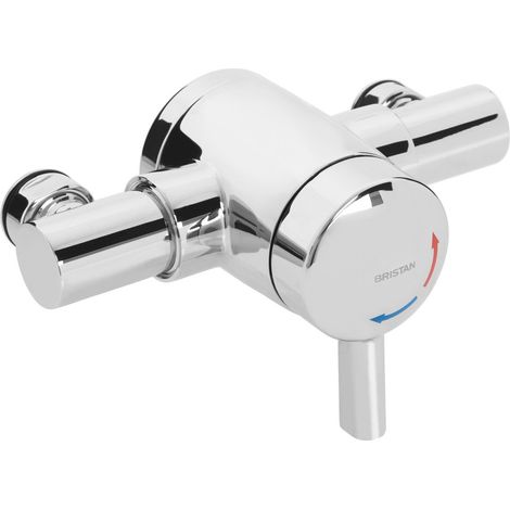 Bristan OPAC Thermostatic Exposed Mini Shower Valve with Lever Handle - Chrome (1/3)