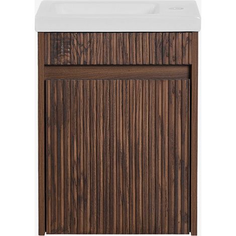 SKLUM Narek Holz-Badezimmermöbel-Set mit integriertem Waschbecken (1/5)