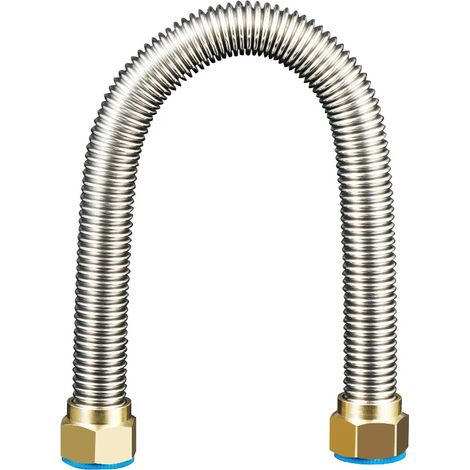 Tuyau flexible tressé en nylon (80 cm), tuyau d'arrivée d'eau chaude et froide domestique (1/5)