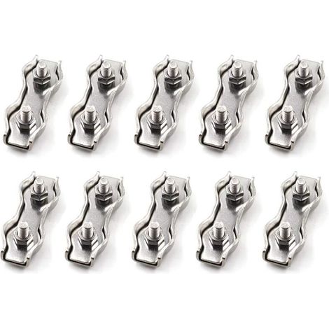 Kabelklemme M2 aus Edelstahl 304 – 10er-Pack Metallklemmen für robuste und korrosionsbeständige Befestigung
