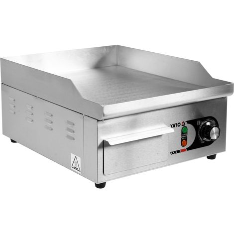 Plaque de cuisson pour gril gastronomique, lisse 2000 W 365 x 460 x 220 mm (1/4)