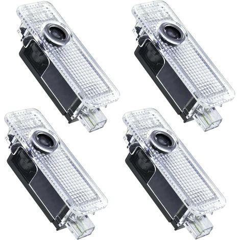 4-teiliger Autotür-Lichtprojektor für A1/A3/A4/A5/A6/A7/A8/Q3/Q5/Q7/RS4/RS5/RS6/S3/S4/S5/S6/S7/S8 Logo-Türlicht, Autotürlicht, LED-Autotürprojektor (1/5)