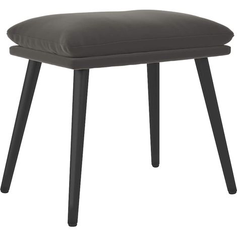 vidaXL Reposapiés de terciopelo gris oscuro 45x29,5x35 cm (1/2)
