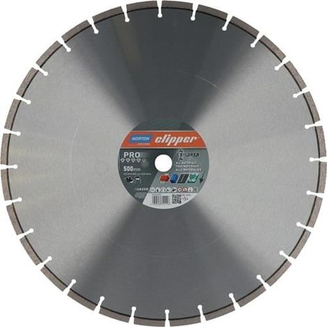 NORTON CLIPPER Disco de diamante 4x4 Explorer D.500mm Bohr.25,4mm 3,8mm 10mm - 70184602097 (1/2)