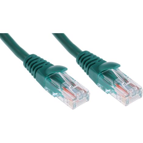 Câble Ethernet cat 5e Avec connecteur gaine PVC Vert / , U/UTP, 1m ( Prix pour 1 )