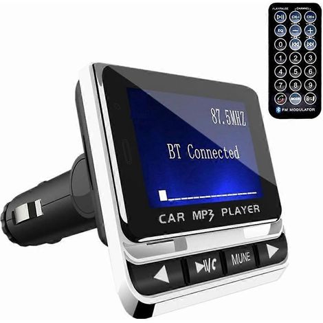 Autoradio-MP3-Player mit Bluetooth-fähigem FM-Transmitter und USB-Ladeanschluss