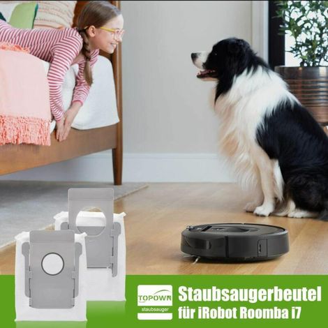 Sac pour aspirateur Lot de 10 sacs d'aspirateur compatibles avec les sacs iRobot Roomba i & s & j Series, remplacement pour iRobot Roomba i1+ i3+(3550) i4+ i6+ i7+ i7Plus j7+(7550) i8+ s9+ avec sacs d (1/4)