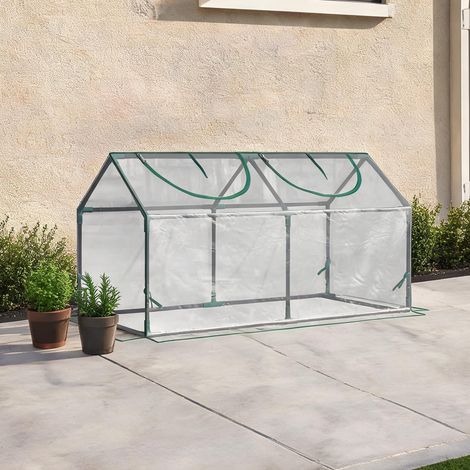 Serre de jardin tunnel avec fenêtres enroulables 120 x 60 x 60 cm (1/5)