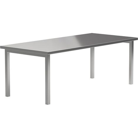 Table à Manger en Métal "Cilo" 210cm Argent