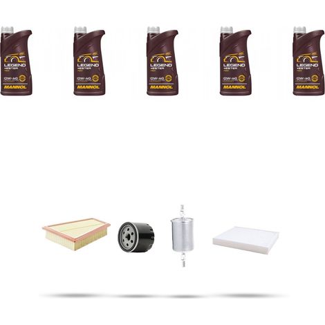 Kit tagliando 4 FILTRI e 5L OLIO compatibile con Renault Megame CC 1.6 16V 81Kw dal 2010 (1/5)