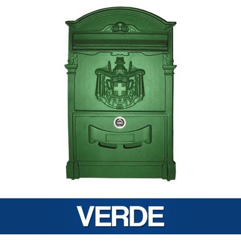 CASSETTA POSTALE PER POSTA MODELLO ARTISTICA DA ESTERNO VARI COLORI 35420V VERDE (35424)