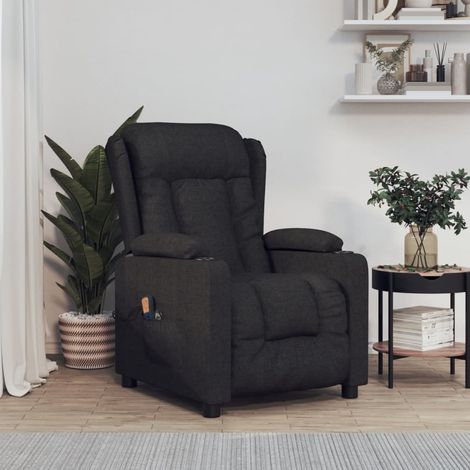 Fauteuil électrique de massage, Fauteuil Relax,Chaise Massage Noir Tissu XJDT635329 (1/5)
