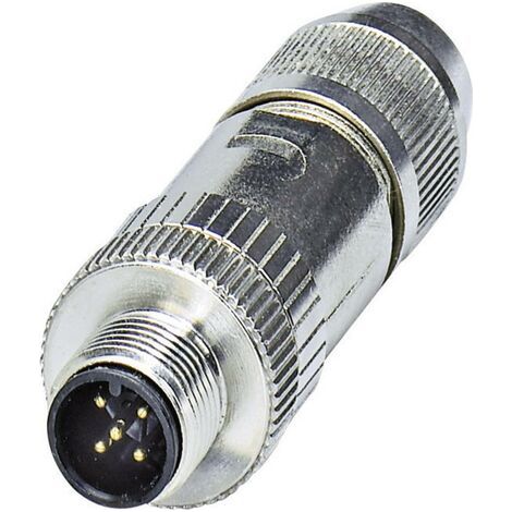 Connecteur circulaire Phoenix Contact série SACC, M12 5 contacts, Montage sur câble, raccordement Enfichable, vis ( Prix pour 1 ) (1/3)