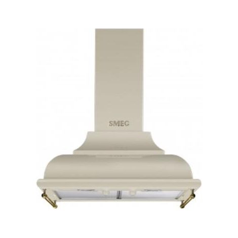 Smeg KC16POE. Potenza massima di estrazione: 788 m³/h, Tipo di estrazione: Aspirante, Classe di efficienza dinamica del fluido: A. Tipo: Cappa aspirante a parete, Colore del prodotto: Oro, Tipo di ... (1/2)
