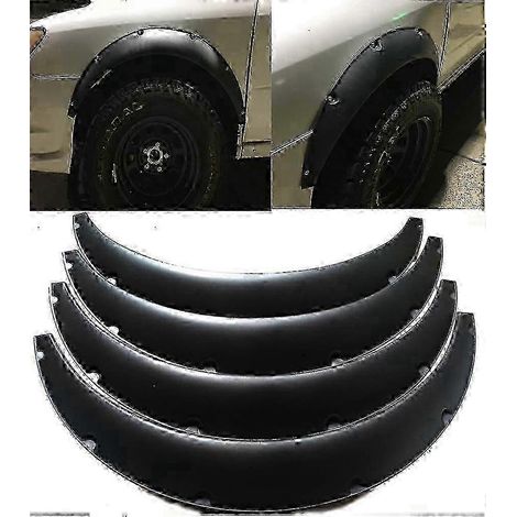 Lot de 4 extensions d'ailes universelles de 3,5 pouces de large, protections d'ailes de voiture flexibles