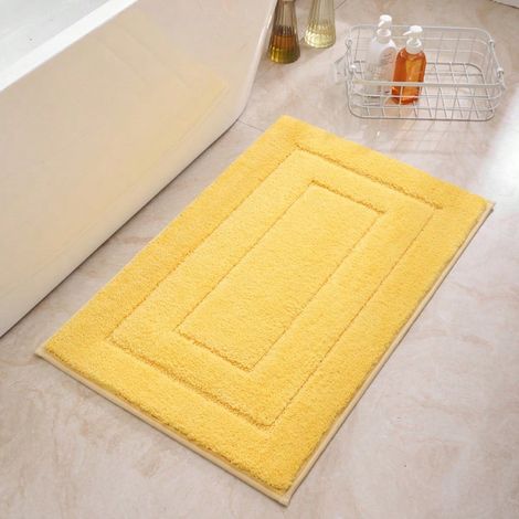 Tapis de salle de bain 40x60 cm, antidérapant et absorbant, microfibre sèche rapide avec support en caoutchouc (1/5)
