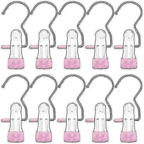 Lot de 20 pinces à bottes roses (1/5)