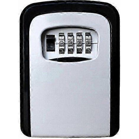 Boîte de rangement pour clés, capacité de 12 petites clés et 8 cartes, avec vis de fixation et chevilles murales (1/4)