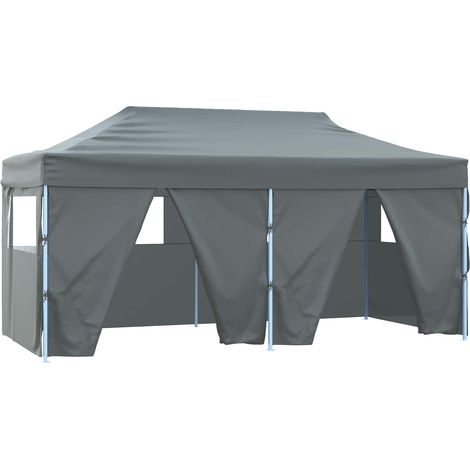 Party Tent Folding Anthracite 291 x 580 x 315 cm Oxford Fabric vidaXL