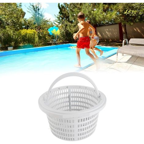 Panier d'écumoire,Panier Skimmer Piscine,Panier de Skimmer Amovible pour Piscine,Panier d'écumoire en Plastique pour Piscine Hors Sol,Filtre Skimmer Piscine,Panier de Skimmer,7.1x7.5x3.9in