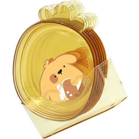 3-teiliges Serviergeschirr-Set: Stilvolles Design, vielseitig und geräumig, robust, mit Boden, für Snacks und Desserts, ideal für Partys und Zuhause, transparent gelb. (1/5)