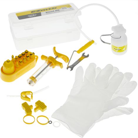 Kit de purge de frein hydraulique pour vélo – Tuyaux en silicone anti-corrosion – Entretien professionnel – Manuel avec code QR – Primematik (1/5)