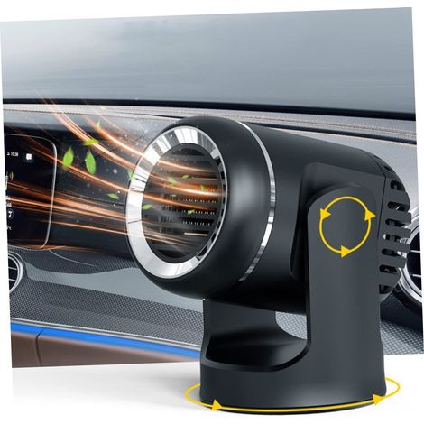 Ventilatore riscaldatore per auto, sbrinatore, riscaldatore per parabrezza multifunzione, riscaldamento e raffreddamento, comodo da usare per auto e campeggio (1/4)