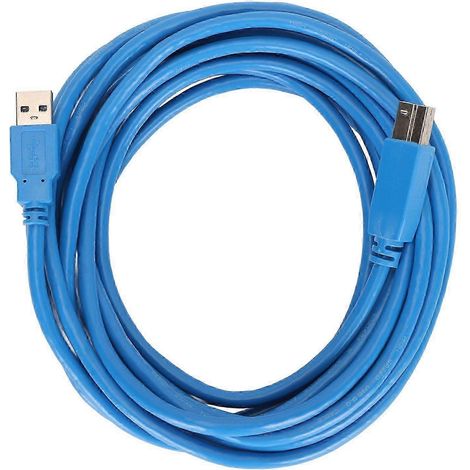 Câble USB 3.0 A vers B mâle-mâle haute vitesse, connecteur carré, accessoires pour imprimantes, 5 mètres, qualité supérieure (1/5)