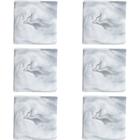 Dessous de verre en marbre, absorbants avec base en liège, ensemble de dessous de verre en céramique dorée, décoration rustique pour la maison (gris, rond)