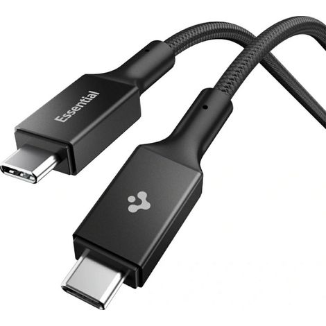 Spigen EB10010CC Essential USB-C-Kabel 100 W 1 m Schwarz (1/4)