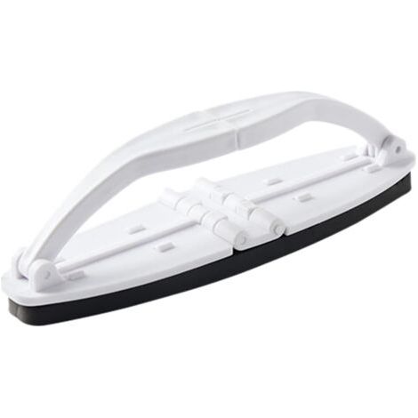 Brosse de nettoyage de cuisine pliable en éponge pour cuisine, baignoire, piscine, multifonction, avec poignée pour salle de bain, mur, carrelage, baignoire (blanc, taille unique) (1/5)