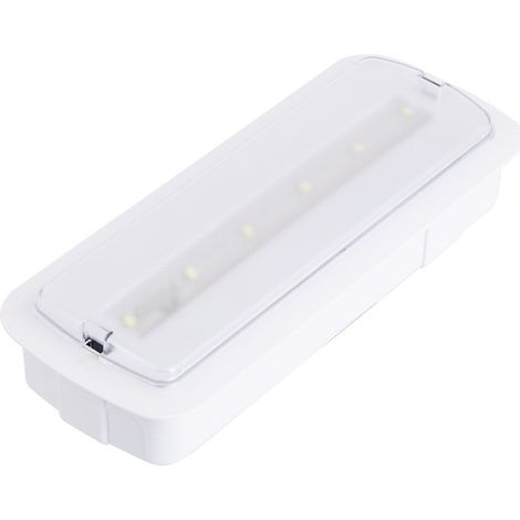 Luz Emergencia LED 3W 200lm Permanente/No Permanente 3 Horas de Autonomía Blanco 3 W (1/5)