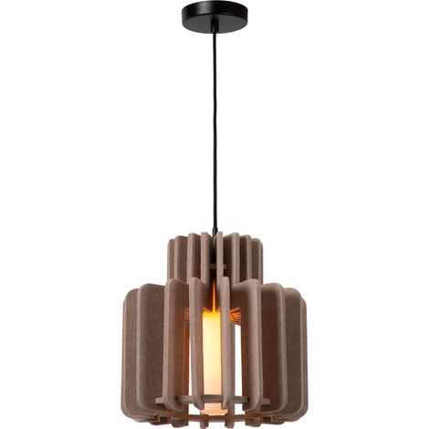 Lucide ROLLO Suspension 1xE27 Taupe (1/3)