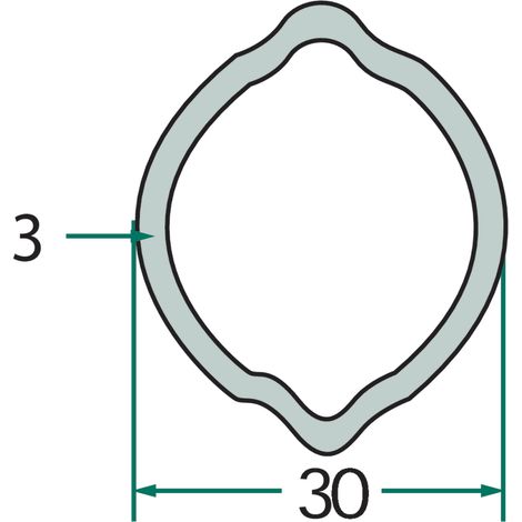 Tubo profilato 1 m 397720303100 Weasler