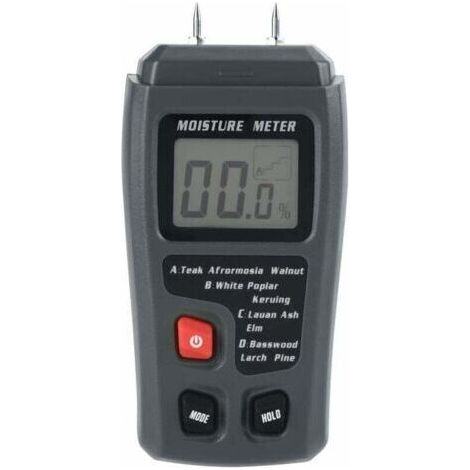 BARKBUSTERSCompteur d'humidité du bois LCD numérique Testeur d'humidité Détecteur de fuite d'eau humide en bois pour matériau de construction en bois Murs en bois Plancher en papier (1/5)