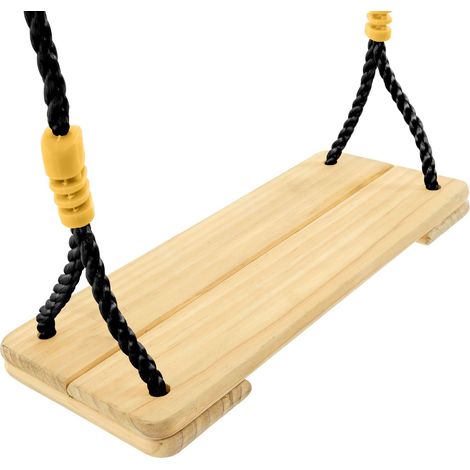 Balançoire en bois et corde pour portique h300-350 cm (1/4)