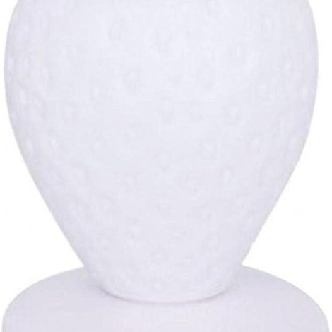 LED mignon silicone fraise lumière enfants veilleuse bébé chambre interrupteur anniversaire noël cadeau-blanc 1pc
