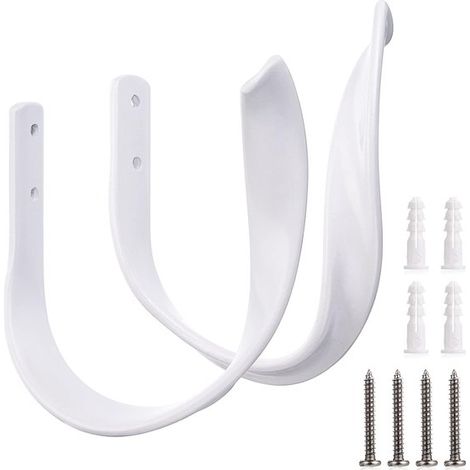 pièces - Attaches de rideaux - Attaches de rideaux - Pinces à rideaux - Pinces à rideaux décoratives - Blanc - 12,511cm - Alliage d'aluminium (1/5)