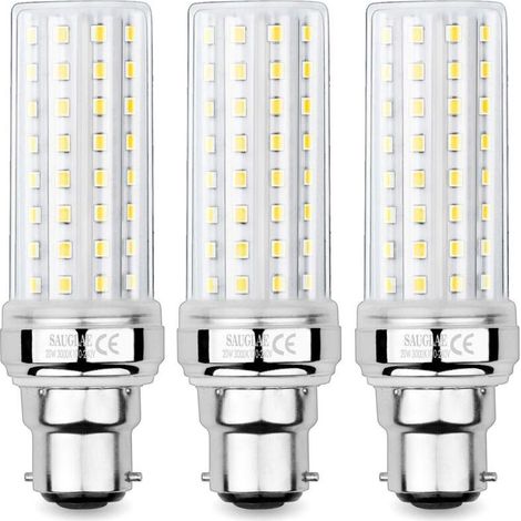 Ampoules de Maïs LED 20W, Équivalent 150W Ampoule Incandescente, 2300LM, 3000K Blanc Chaud, Ampoules à B22 Baïonnette, 3 Pièces NPTERBL (1/5)