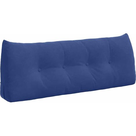 Coussin de Dos Bleu police 120 x 24 x 50 cm Velours (1/5)