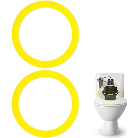 Lot de 2 joints de valve de chasse d'eau pour toilettes Kohler K-GP1059291/2475620 - Jaune - Joint de rechange facile à installer