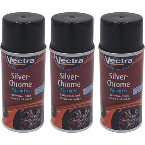 3x Vectra® Silver Chrome Basis Spezial Grundierung 150ml Haftgrund Spray Primer (1/2)