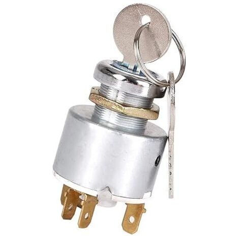 Commutateur D'allumage, 12V Universel de Démarrage du Moteur Commutateurs avec Clé Convient pour Motos, Tracteurs, Voitures et Bateaux (1/5)