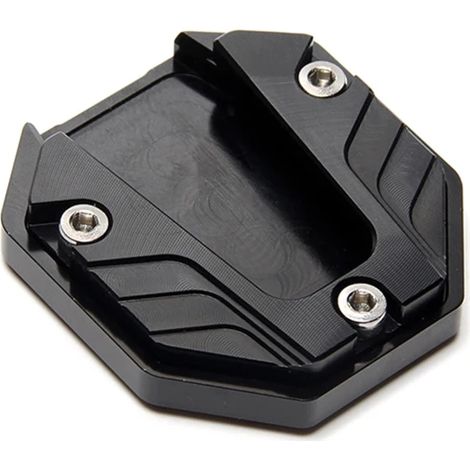 (Noir) Extension de béquille latérale en alliage d'aluminium pour moto, accessoire moto D7YA maxpower (1/4)