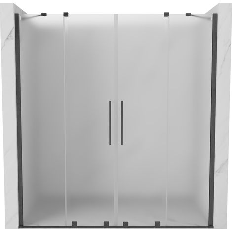 Mexen Velar Duo portes de douche coulissantes 180 cm, givré, gris métallisé brossé - 871-180-000-32-66 (1/5)