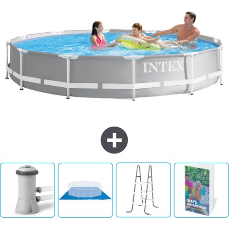Intex Piscina Prism Frame Rotonda - 366x76 cm - 7-pezzi  SCB106 (1/4)